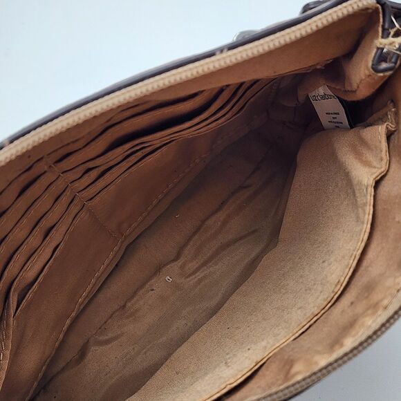 Liz Claiborne Elly Rose Gold Metallic Convertible Wristlet Crossbody Bag - Picture 6 of 9